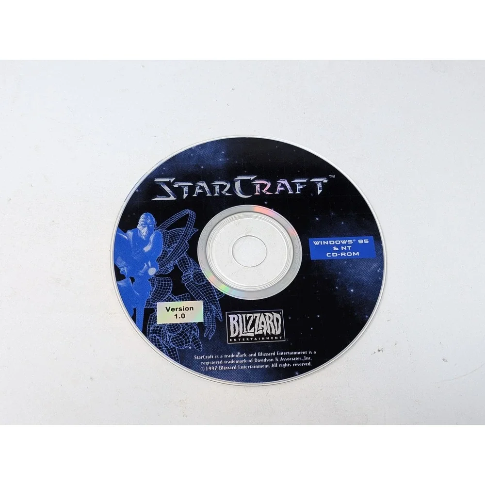 StarCraft 1‎ Star Craft Blizzard Windows 95 & NT PC Game Version 1.0
